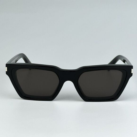 NEW Saint Laurent SL633 CALISTA 001 Black Cat Eye Unisex Sunglasses - Picture 4 of 16